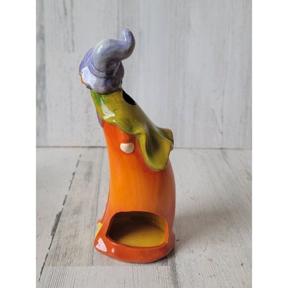 Halloween witch bat pumpkin tea light holder‎ home decor figure - Picture 4 of 7